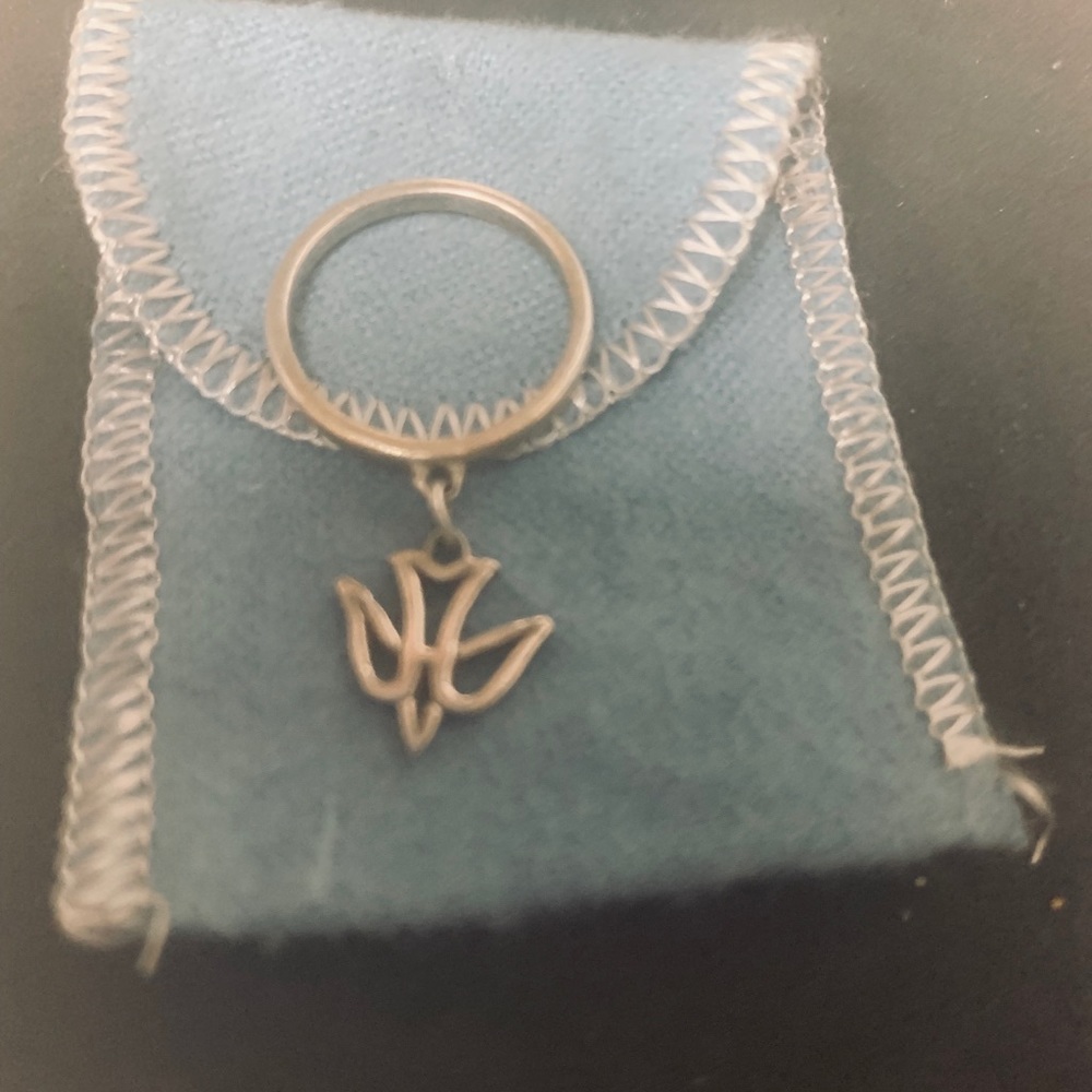 James Avery dove charm dangle ring